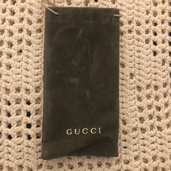 Vintage Gucci Green Velvet Sunglasses Case/Pouch